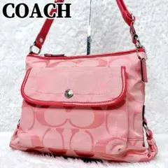 COACH Signature Pink Shoulder Bag Y2K