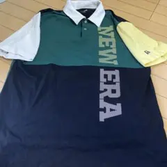 New era ゴルフ　ポロシャツ　Lサイズ　ビッグロゴのサムネイル