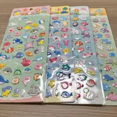 HAL BIOS 海の生き物 立体シール 4枚セット