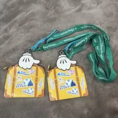 東京ディズニーリゾート ミッキー手形　バケパ　チケットケース　コインケース2個