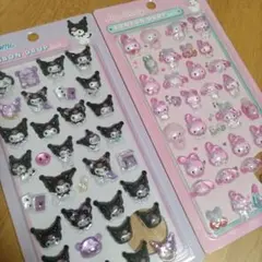 【新品】ボンボンドロップシール マイメロディ クロミ 立体シール