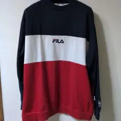 【美品】FILA カラーブロック トレーナーМ