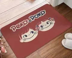 新品　不二家　ペコちゃん　ポコちゃん　フロアマット　玄関マット　キッチン