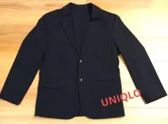 【美品】UNIQLO ネイビー テーラードジャケット サイズＬ
