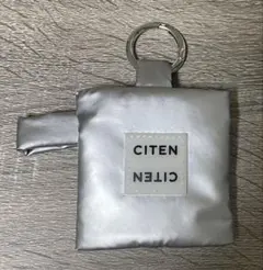 即購入可◎ CITEN パデッド ミニポーチ キーホルダー　シルバー