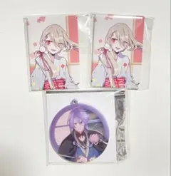 刀剣乱舞 今剣 歌仙兼定 本丸博 軽装 アクリルキーホルダー スクエア缶バッジ