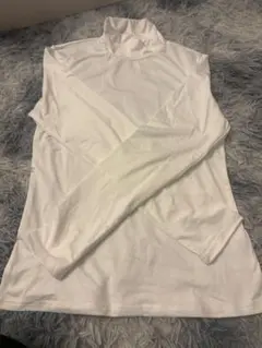 SHEIN ハイネック 長袖 カットソー ホワイト L