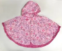morinorinkle♡レインポンチョ　花柄　ベビー　キッズ　女の子