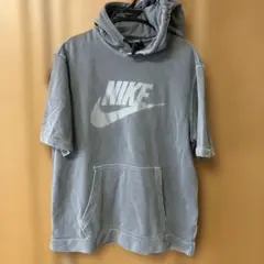 Nike フード付きショートスリーブトレーナー グレー