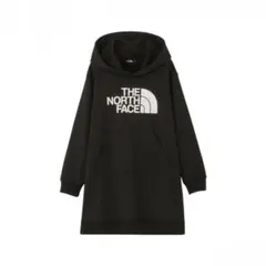 【THE NORTH FACE】スウェット ワンピース ロゴ ブラック 長袖