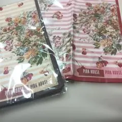 PINK HOUSE 花柄ストライプハンカチ 2枚セットのサムネイル