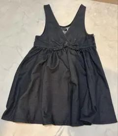 BEBEジャンバースカート 120 ダークグレー
