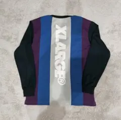 X-LARGE エクストララージ ストライプ 長袖Tシャツ M サッカー