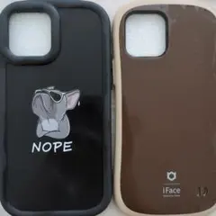 iPhoneケース 2色セット（iFace、犬デザイン）
