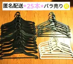 【匿名配送】ハンガー・トップス・ボトムス・プラスチック・滑らない・25本セット