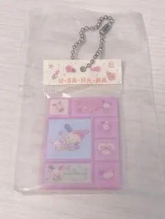 サンリオキャラクターズ　タイルシール　ミニチュアチャーム　ウサハナ