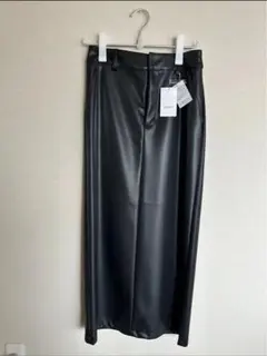 新品タグ付き♡ディスコート フェイクレザースカート 黒 Lサイズ