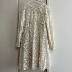 ZARAキッズ　コントラストフラワーワンピース13-14 164 インナー付