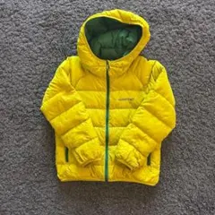 mont-bell イエローフード付きダウンコート110cm