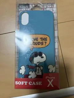 Peanuts iPhone X ソフトケース スヌーピー