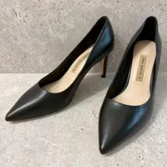 ZARA BASIC ポインテッドトゥ ピンヒール パンプス 黒 23cmのサムネイル