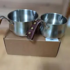 未使用 copper ware あかがね 銅製シリーズ 銅鍋 両手 片手☆K66