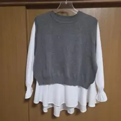 レイヤードデザイン長袖シャツ!!