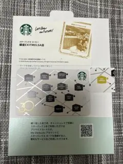 【匿名配送】スタバカード GINZA30周年　銀座EXITMELSA店シール名刺のサムネイル