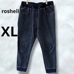 roshell ロシェル　イージーパンツ　ウエストゴム　テーパードパンツ　7分丈