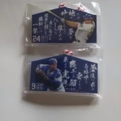 中日ドラゴンズ ガチャ選手アクリル絵馬キーホルダー 2点セット