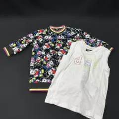 【MPL27】DIESEL キッズ トップス 2点セット ワンピース ランニングのサムネイル