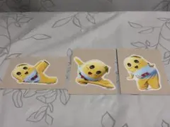 ふなっしー　スマホに貼れるサイズのステッカー　3種セットB