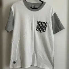 チャムス ポケットTシャツ NE-net(にゃー)猫柄 グレー Mサイズのサムネイル