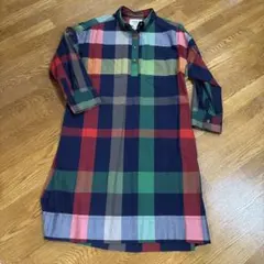 Arnold Palmer チェック柄シャツワンピース 長袖