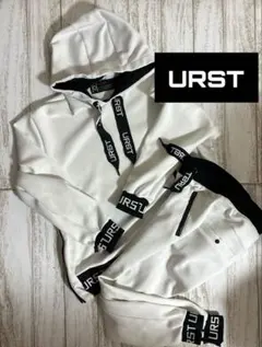 URST ホワイト フード付きパーカーボトムス　上下セット