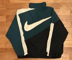 90s ビンテージ NIKE 白タグ ビッグスウッシュ ナイロンジャケット XL