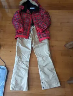 RE:PRE スノーボードウェアセット 赤・チェック