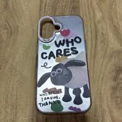 iPhone16用ケース WHO CARES デザイン