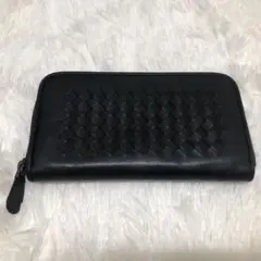 ボッテガヴェネタ　長財布　イントレチャートラウンドファスナー