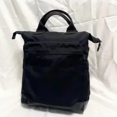 マーガレットハウエル ✖︎Porterトート型バックパック ブラック ポーター×マーガレット・ハウエル、“トートorバックパック”の