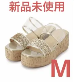 新品未使用　エスペランサ　サンダル　ゴールド　23cmのサムネイル