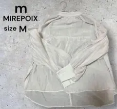 MIREPOIX ブラック バルーンスリーブ シャツ Mサイズのサムネイル