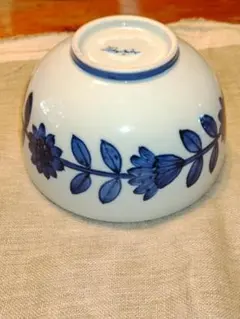 有田焼手描き廻り花絵丼14cm高さ8,4cmのサムネイル
