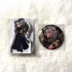 ファイナルファンタジー14 ウリエンジェ　アクリルブロック　缶バッジ