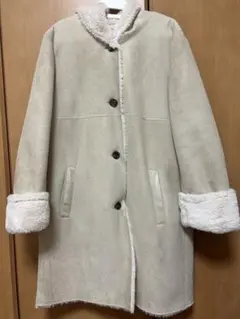 フード付きベージュムートンコート M INGNI(イング)