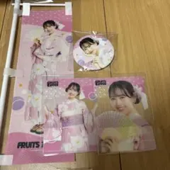 FRUITS ZIPPER 松本かれん　浴衣すきくじ　カード　のぼり