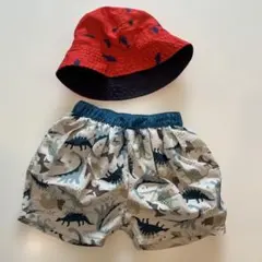 恐竜柄ベビー水着セット