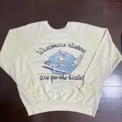 90s usa製　ラグランスウェット　アニマル