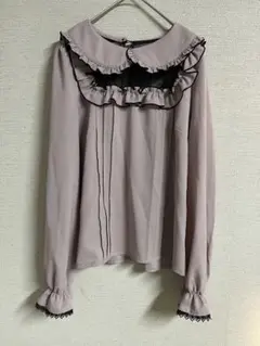 MARS マーズ フリルブラウス 2点セット 長袖 ピンク＆ホワイト ガーリー