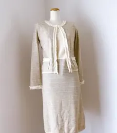 ローラアシュレイ コーデ売り アンサンブル ワンピース 春夏 ツイード タグ付き